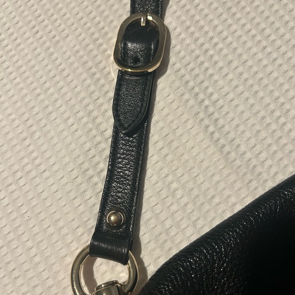 Gucci Black Satchel Bag with Gold Logo. - Picture 6 of 7